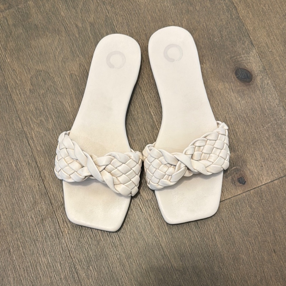 Cream Sandals with Elegant Design